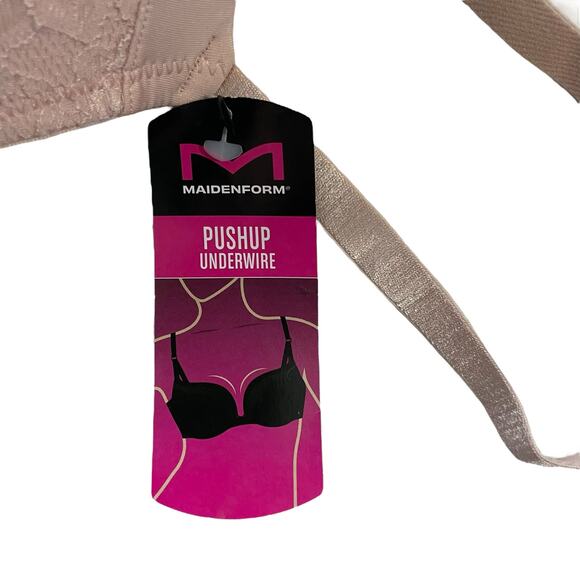 Maidenform Womens Bra Size 38C Push Up Underwire Style P00057 Adjustable Strap - Picture 7 of 9
